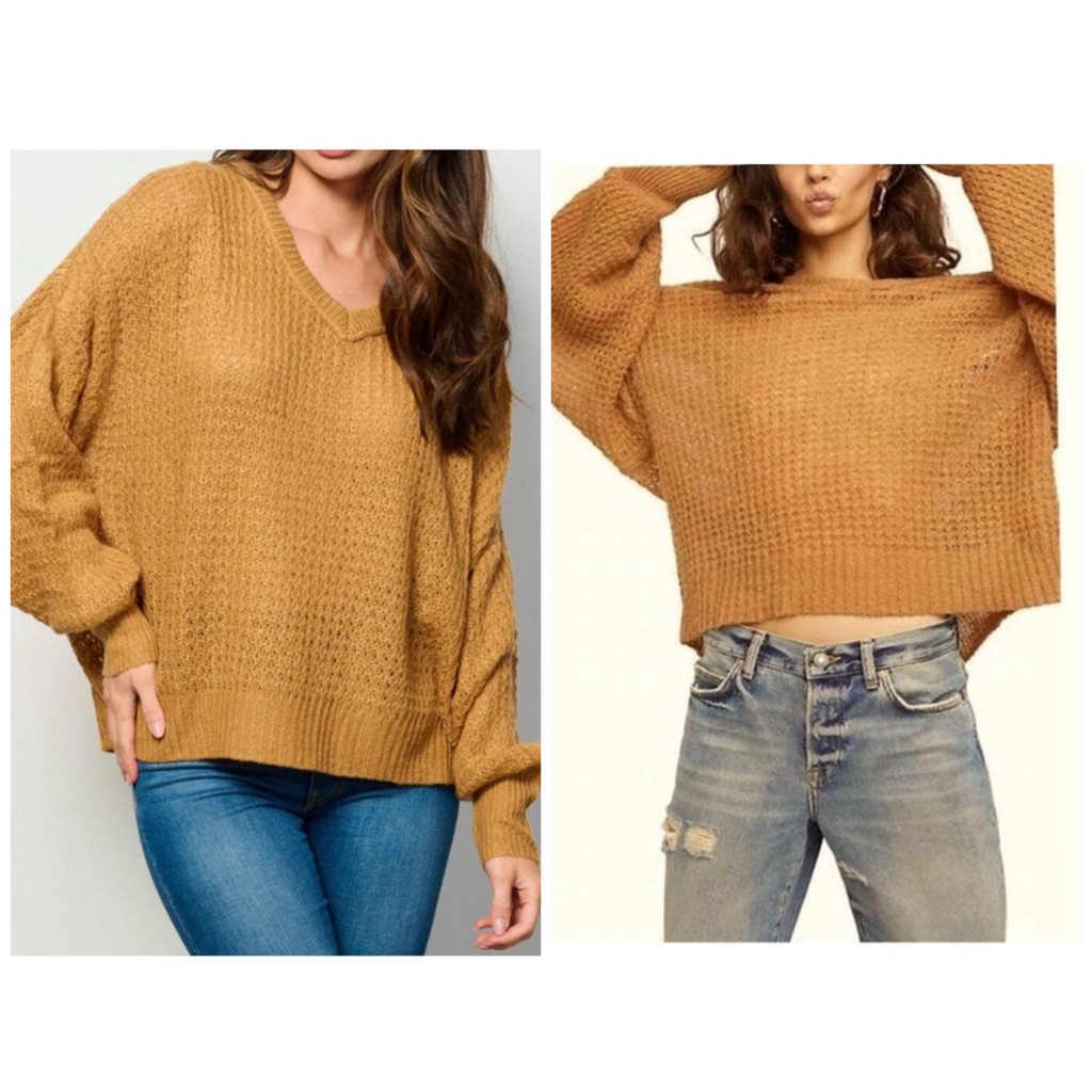 Free People Lulu Birchwood Wool Alpaca Sweater Size Small